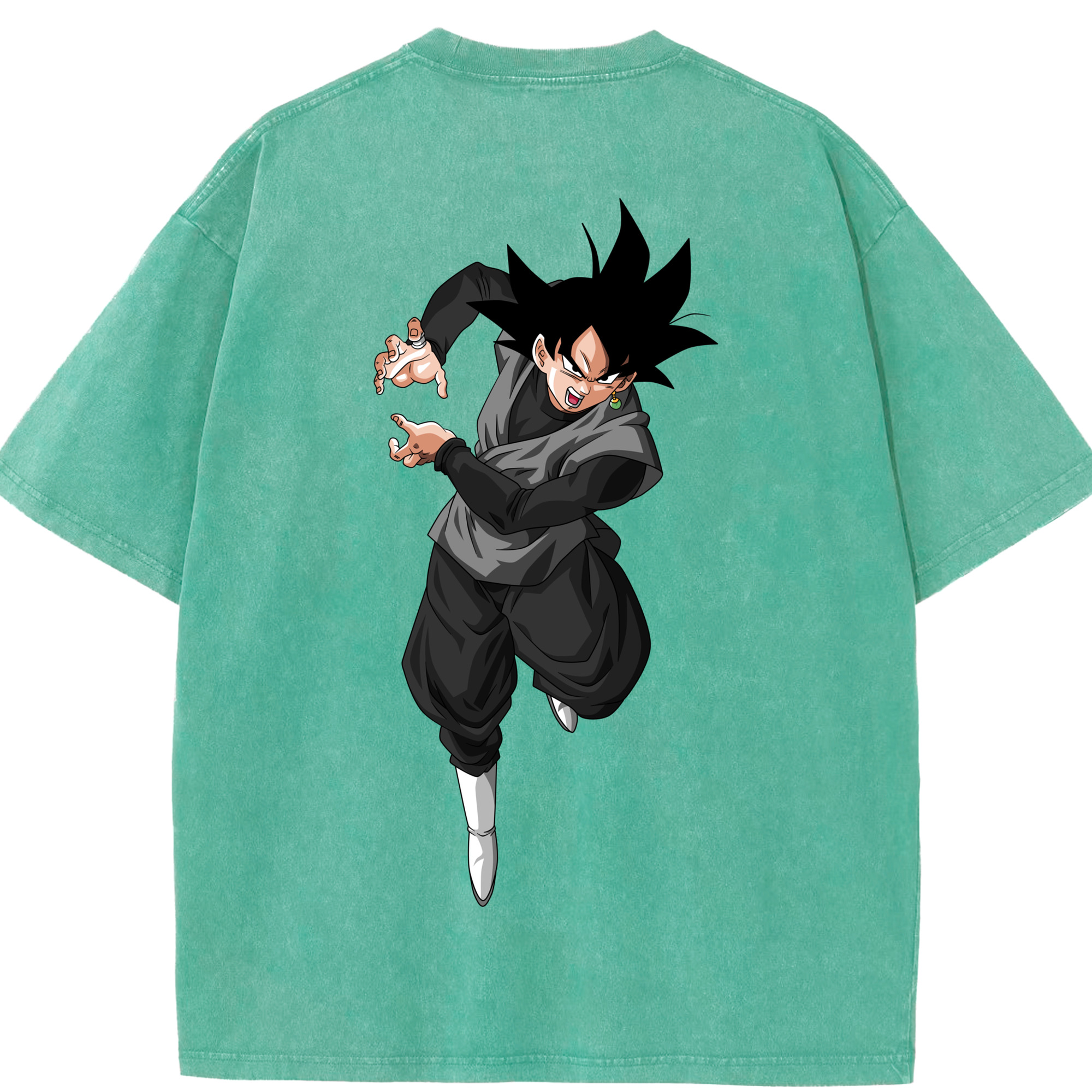 （画像用） ドラゴンボール ベジータ四世（Bejīta Yonsei）DRAGON BALL Vegeta IV 綿100% ヴィンテージ風 半袖Tシャツ（背面プリント）